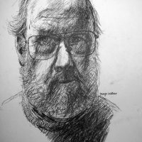 George Wallace - Self Portrait, pencil