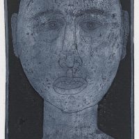 George Wallace - Prisoner, 1955, soft ground & deep etch, black and white relief