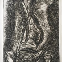George Wallace - Falling Angel, 1970, etching
