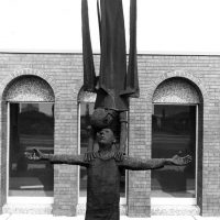George Wallace - St John and the Angel, 1968, welded corten steel