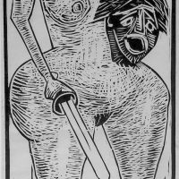 George Wallace - Judith, 1958, woodcut