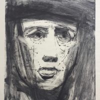 George Wallace - Head of a Man, 1955, monotype