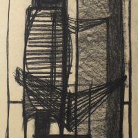 George Wallace - Study for Woman in a Chair, 1956, charcoal