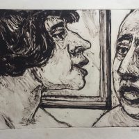 George Wallace - Intimate Conversation I, 1989, monotype