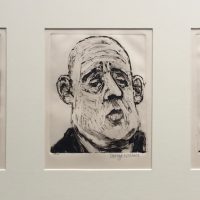 George Wallace - Three Businessmen, 1991, three monotypes