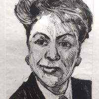 George Wallace - Businesswoman, 1989, monotype