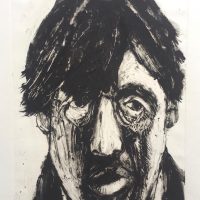 George Wallace - Head of a Man, 1996, monotype