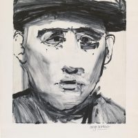 George WallaceMan in a Cap, 1955, monotype