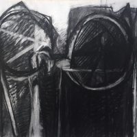 George Wallace - Twin Forms, charcoal