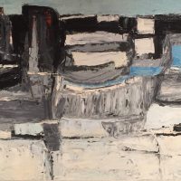 George Wallace - Winter #1, 1960, oil painting on board