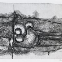 George Wallace - Excavations - etching - 1972